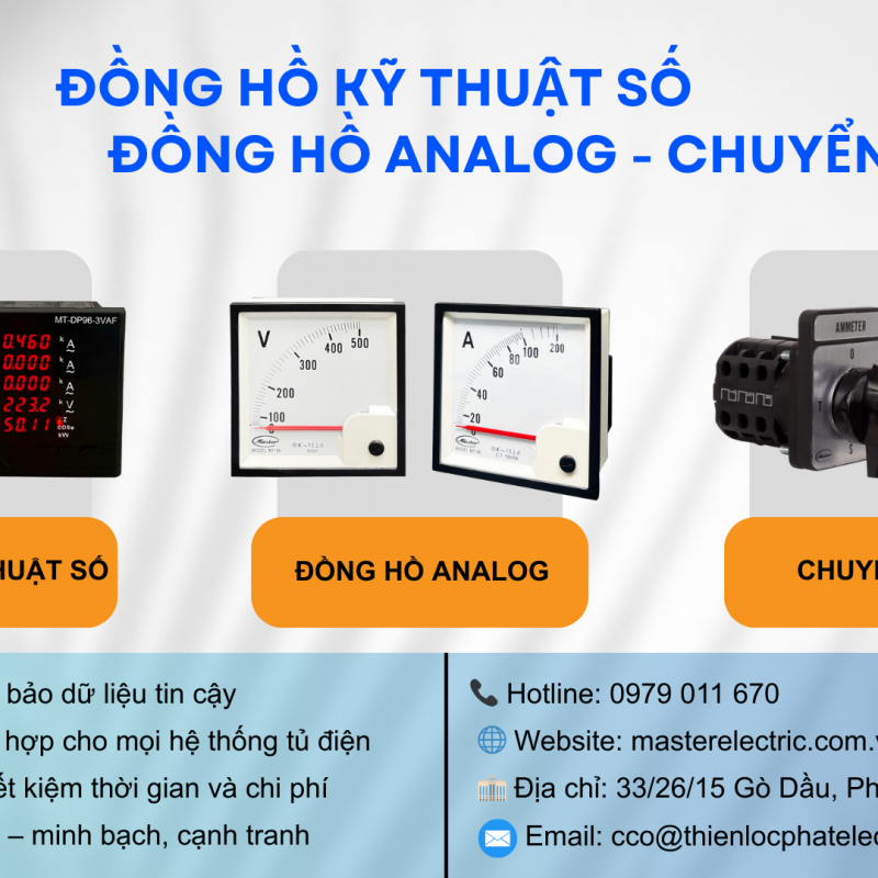 Giải Pháp Giám Sát Điện Năng Toàn Diện Với Đồng Hồ - Chuyển Mạch Master