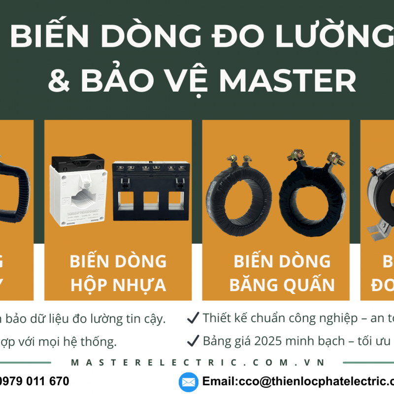 Biến Dòng Đo Lường & Bảo Vệ Master – Giải Pháp Toàn Diện Cho Tủ Điện