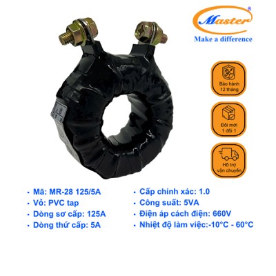Biến Dòng Băng Quấn MR-28 125/5A CL1.0 5VA
