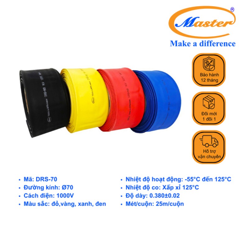 Ống Co Nhiệt DRS70 Master