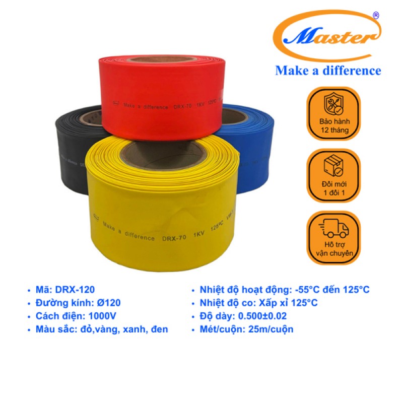 Ống Co Nhiệt Hạ Thế DRX120 Master
