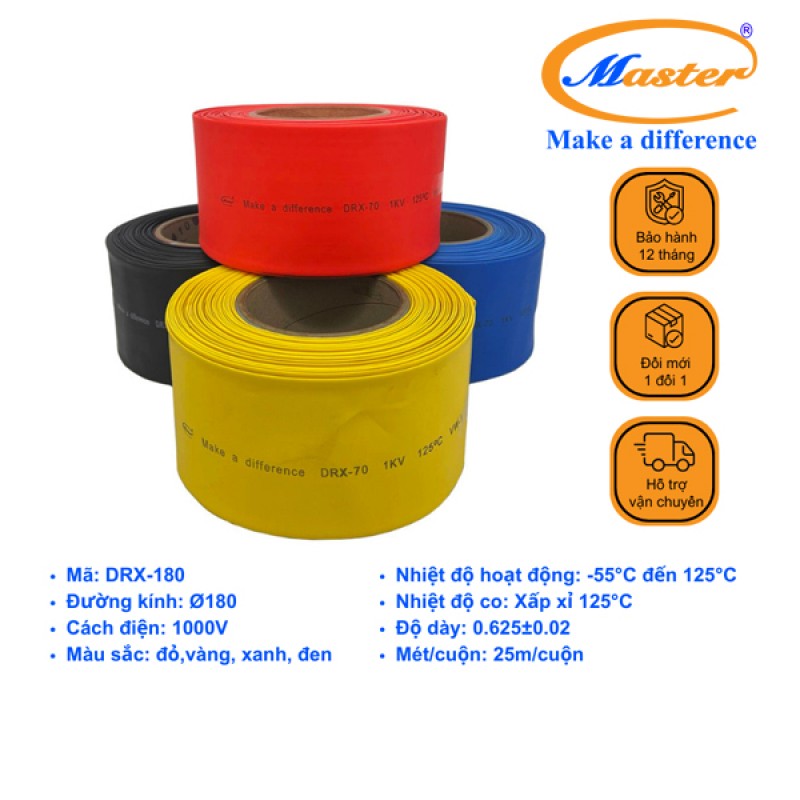 Ống Co Nhiệt Hạ Thế DRX180 Master