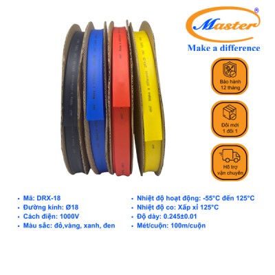 Ống Co Nhiệt Hạ Thế DRX18 Master