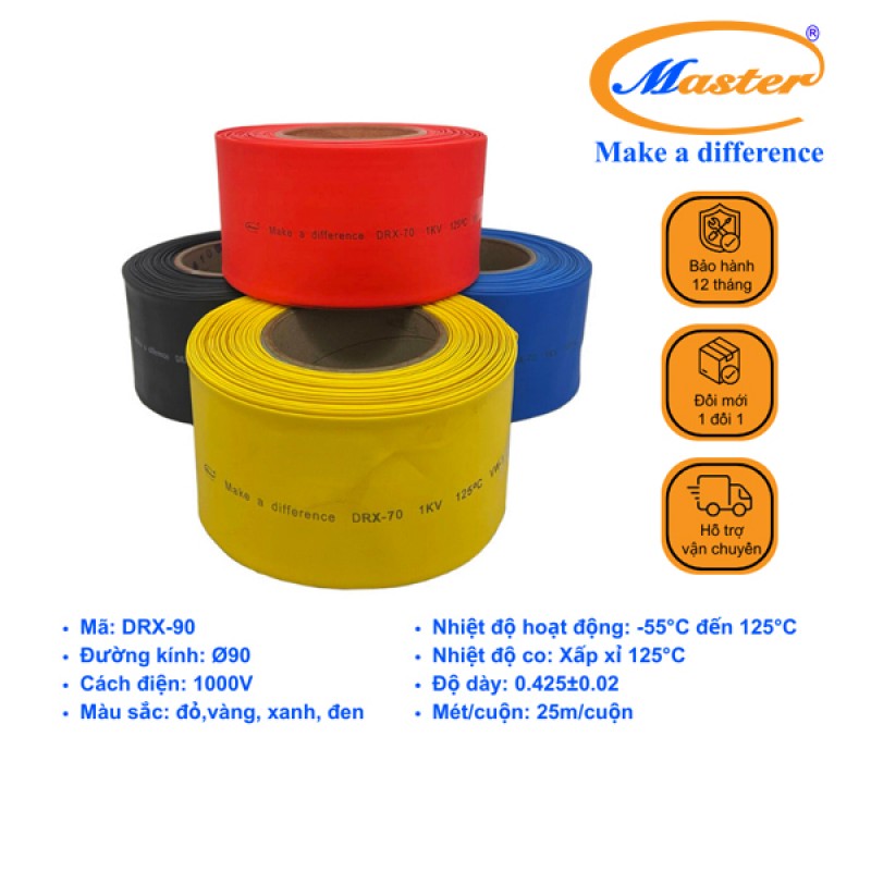 Ống Co Nhiệt Hạ Thế DRX90 Master