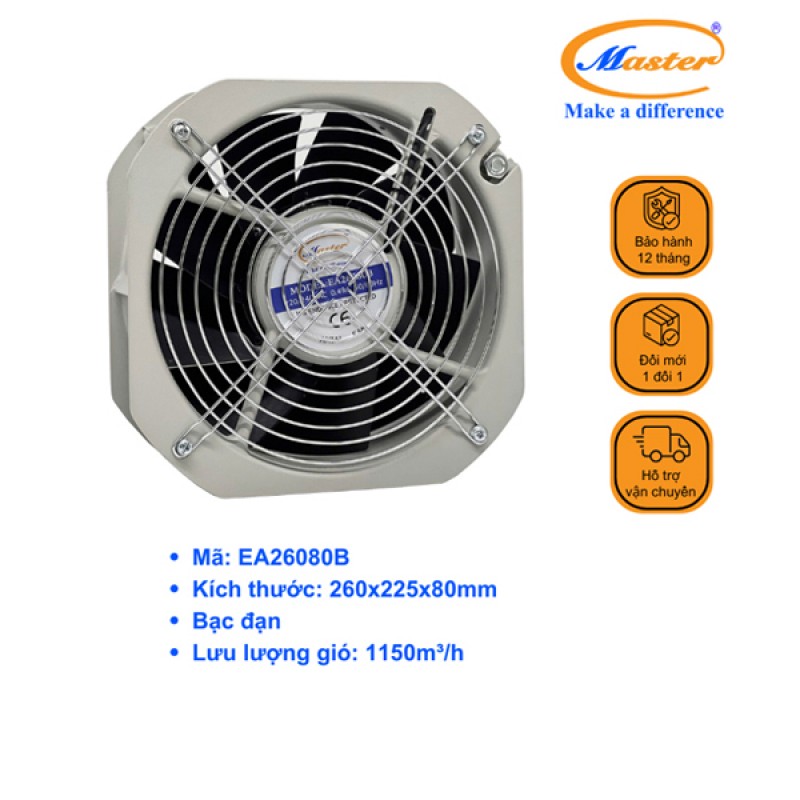 Quạt gió tủ điện EA26080B Master