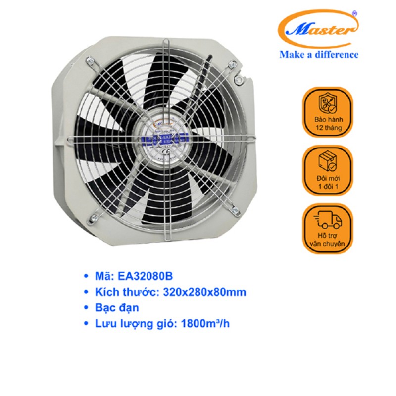 Quạt gió tủ điện EA32080B Master
