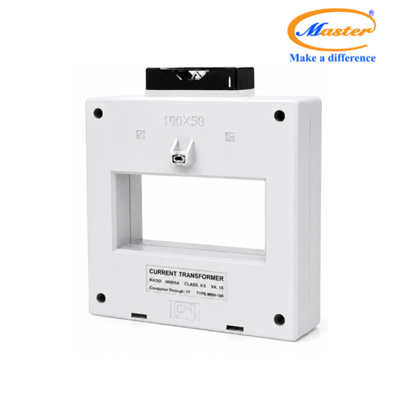 Biến Dòng Đo Lường Hộp Nhựa MBH-100 1600/5A CL0.5 15VA Master