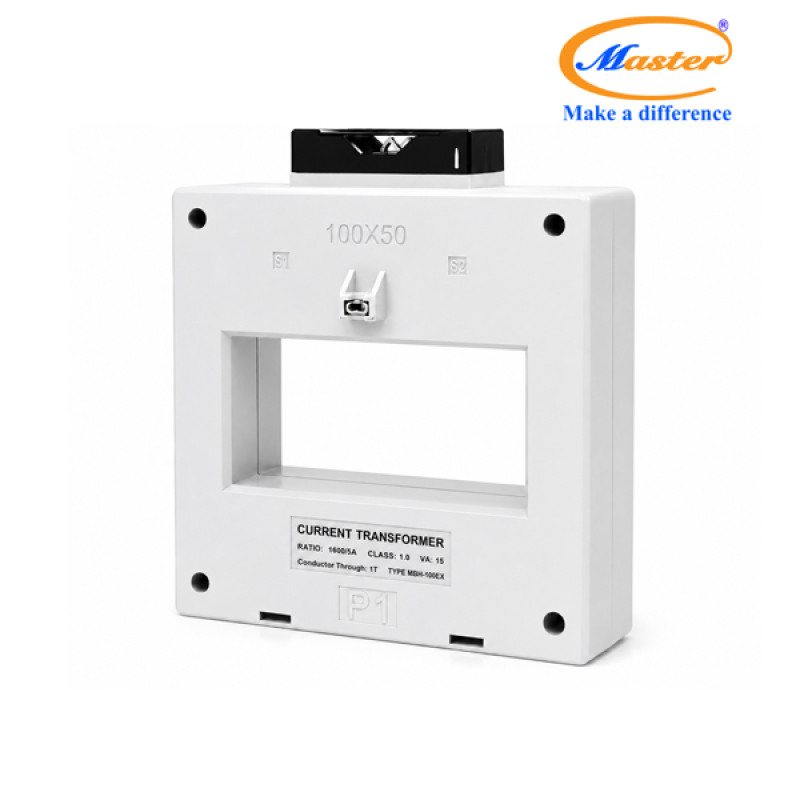 Biến Dòng Đo Lường MBH-100EX 1600/5A CL1.0 15VA Master - Loại Epoxy Vỏ Nhựa