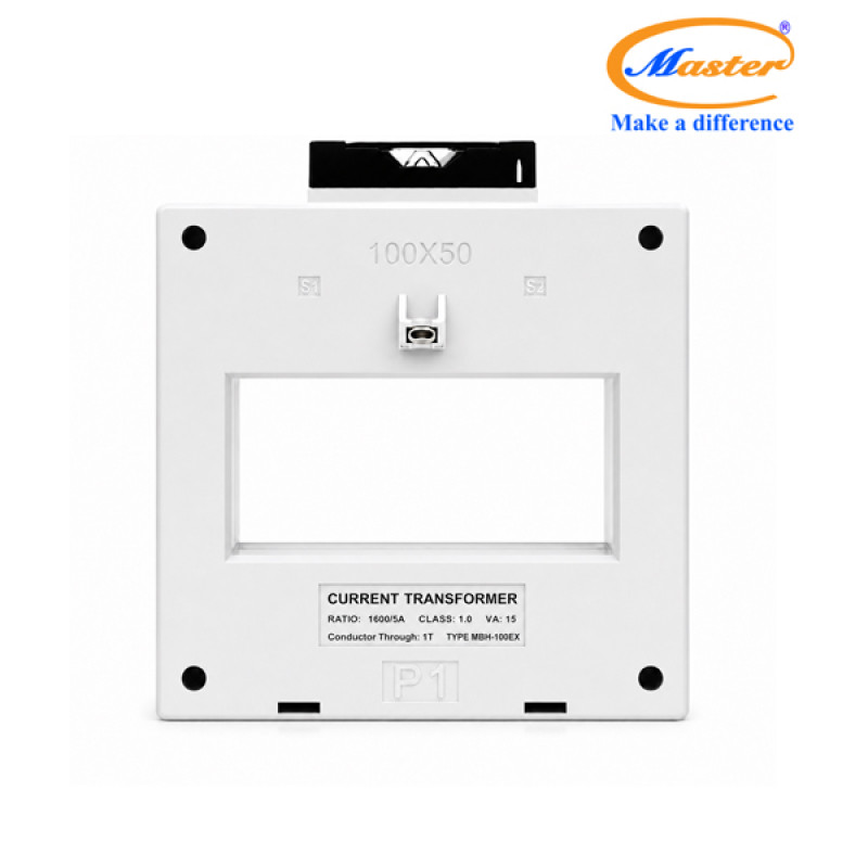 Biến Dòng Đo Lường MBH-100EX 1600/5A CL1.0 15VA Master - Loại Epoxy Vỏ Nhựa