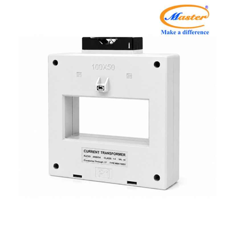 Biến Dòng Đo Lường MBH-100EX 2000/5A CL1.0 15VA Master - Loại Epoxy Vỏ Nhựa