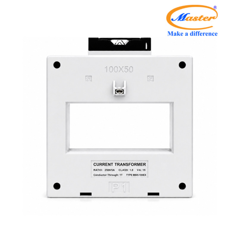 Biến Dòng Đo Lường MBH-100EX 2500/5A CL1.0 15VA Master - Loại Epoxy Vỏ Nhựa