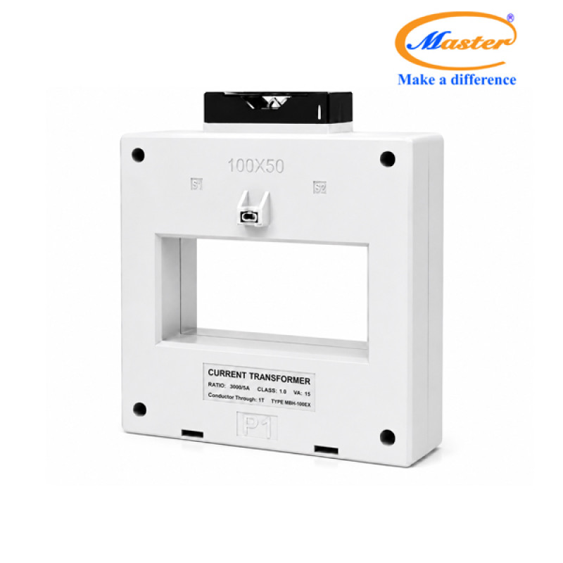 Biến Dòng Đo Lường MBH-100EX 3000/5A CL1.0 15VA Master - Loại Epoxy Vỏ Nhựa