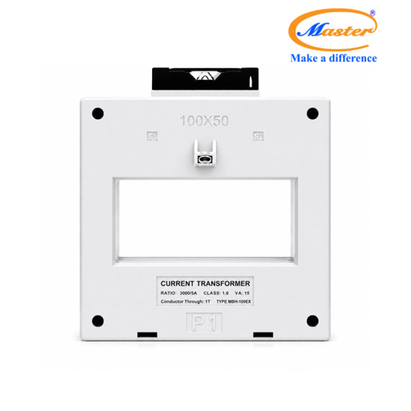 Biến Dòng Đo Lường MBH-100EX 3000/5A CL1.0 15VA Master - Loại Epoxy Vỏ Nhựa
