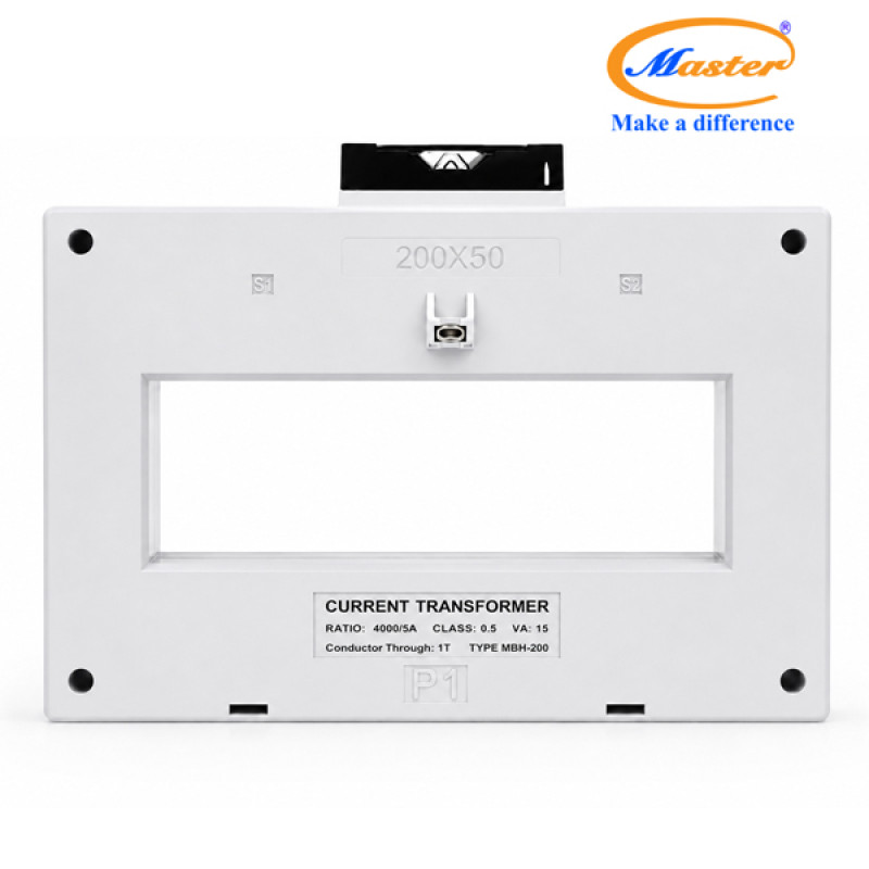 Biến Dòng Đo Lường Hộp Nhựa MBH-200 4000/5A CL0.5 15VA Master