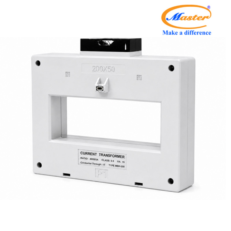 Biến Dòng Đo Lường Hộp Nhựa MBH-200 4000/5A CL0.5 15VA Master