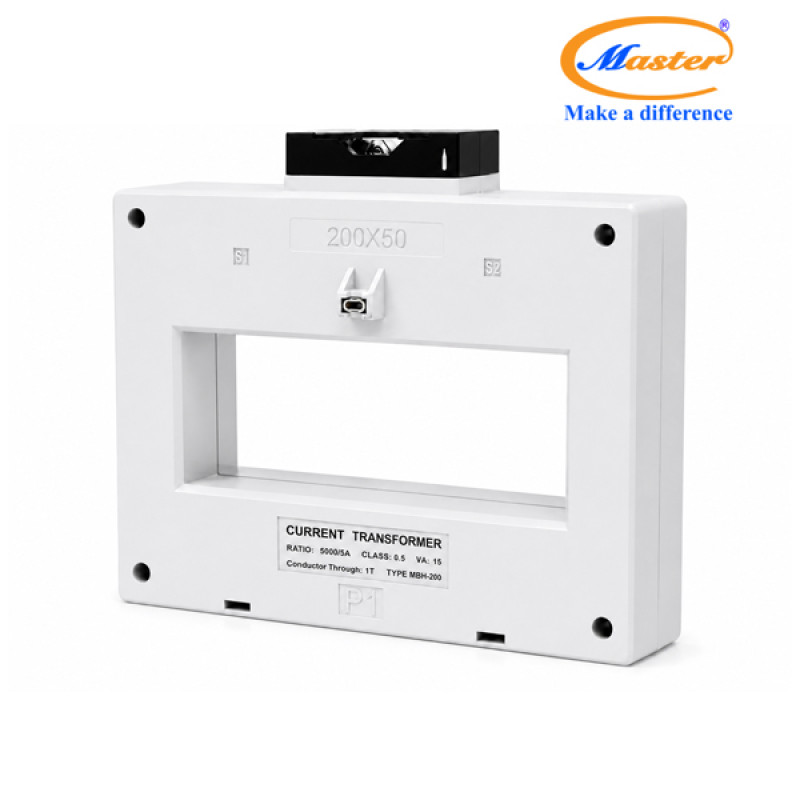 Biến Dòng Đo Lường Hộp Nhựa MBH-200 5000/5A CL0.5 15VA Master