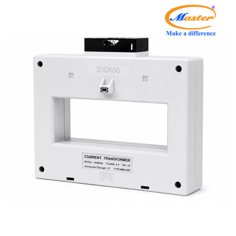 Biến Dòng Đo Lường Hộp Nhựa MBH-200 6300/5A CL0.5 15VA Master
