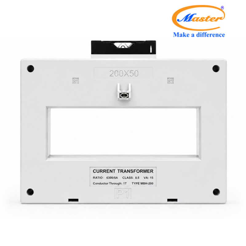 Biến Dòng Đo Lường Hộp Nhựa MBH-200 6300/5A CL0.5 15VA Master