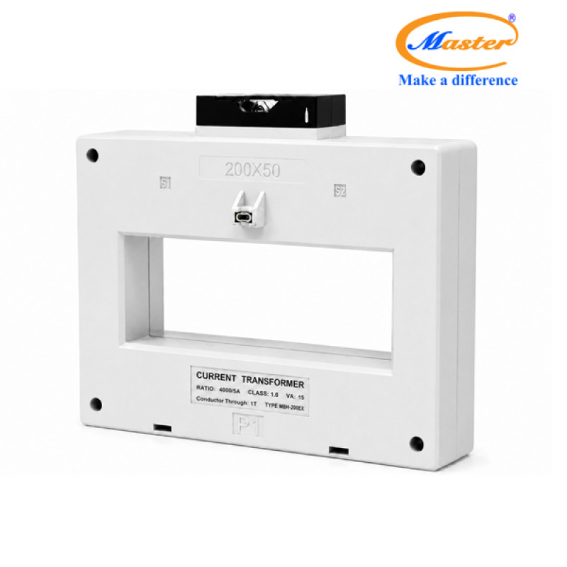 Biến Dòng Đo Lường MBH-200EX 4000/5A CL1.0 15VA Master - Loại Epoxy Vỏ Nhựa