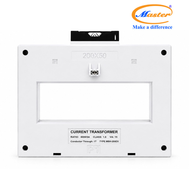 Biến Dòng Đo Lường MBH-200EX 6000/5A CL1.0 15VA Master - Loại Epoxy Vỏ Nhựa