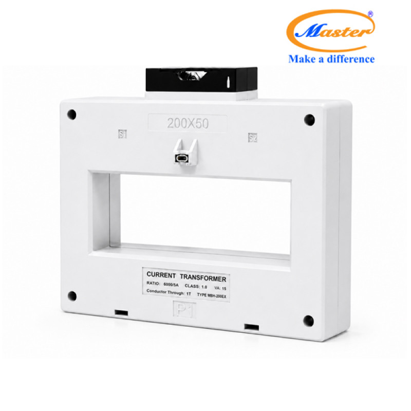 Biến Dòng Đo Lường MBH-200EX 6000/5A CL1.0 15VA Master - Loại Epoxy Vỏ Nhựa