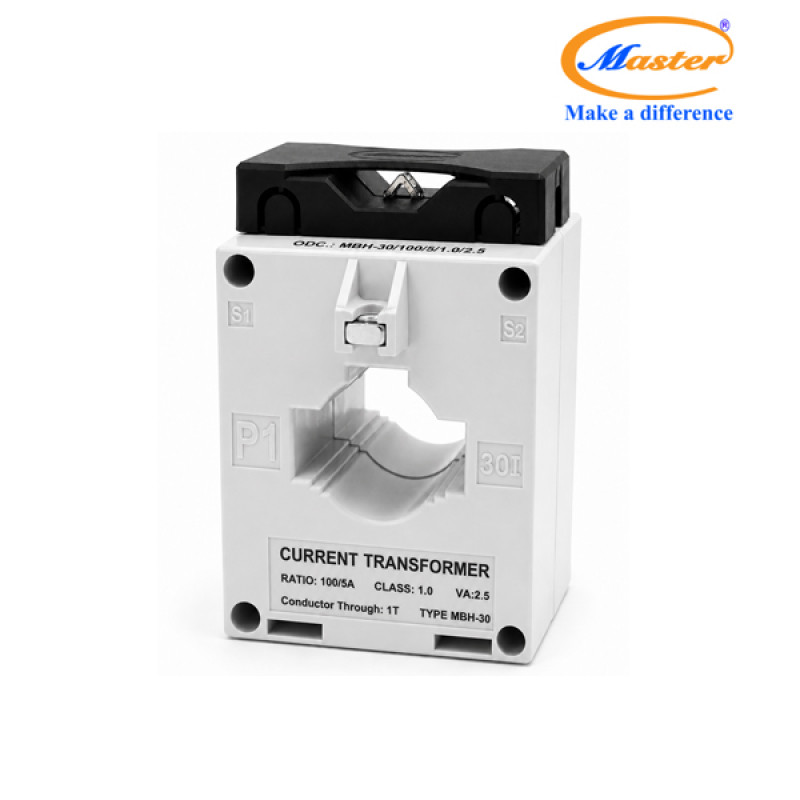 Biến Dòng Đo Lường Hộp Nhựa MBH-30 100/5A CL1.0 2.5VA Master