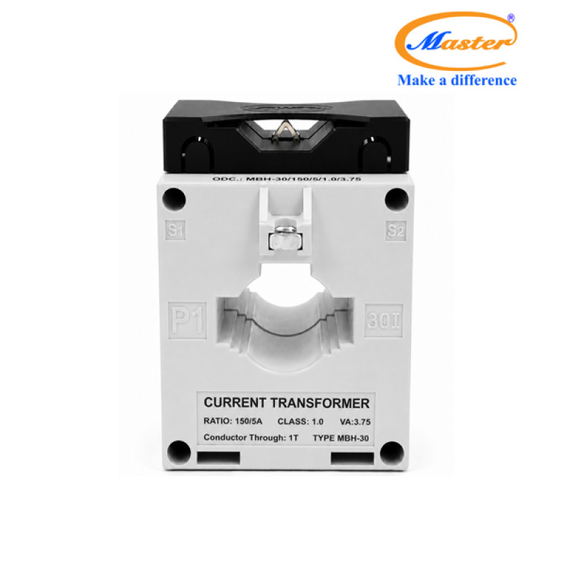 Biến Dòng Đo Lường Hộp Nhựa MBH-30 150/5A CL1.0 3.75VA Master