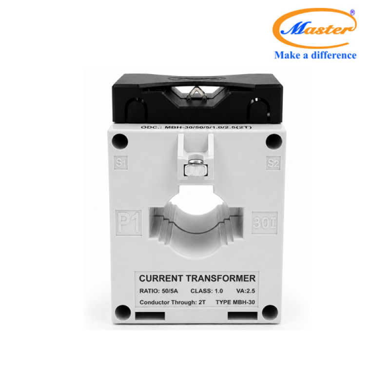 Biến Dòng Đo Lường Hộp Nhựa MBH-30 50/5A CL1.0 2.5VA Master