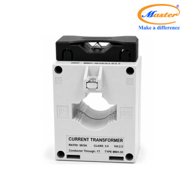 Biến Dòng Đo Lường Hộp Nhựa MBH-30 50/5A CL3.0 2.5VA Master
