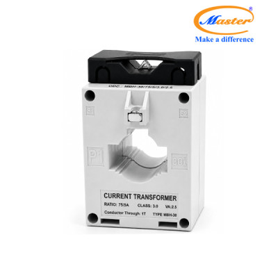Biến Dòng Đo Lường Hộp Nhựa MBH-30 75/5A CL3.0 2.5VA Master