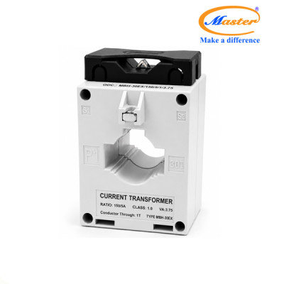 Biến Dòng Đo Lường MBH-30EX 150/5A CL1.0 3.75VA Master - Loại Epoxy Vỏ Nhựa