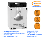 Biến Dòng Đo Lường MBH-30EX 200/5A CL0.5 5VA Master - Loại Epoxy Vỏ Nhựa
