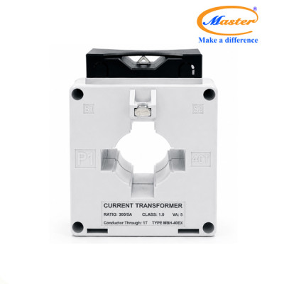 Biến Dòng Đo Lường MBH-40EX 300/5A CL1.0 5VA Master - Loại Epoxy Vỏ Nhựa