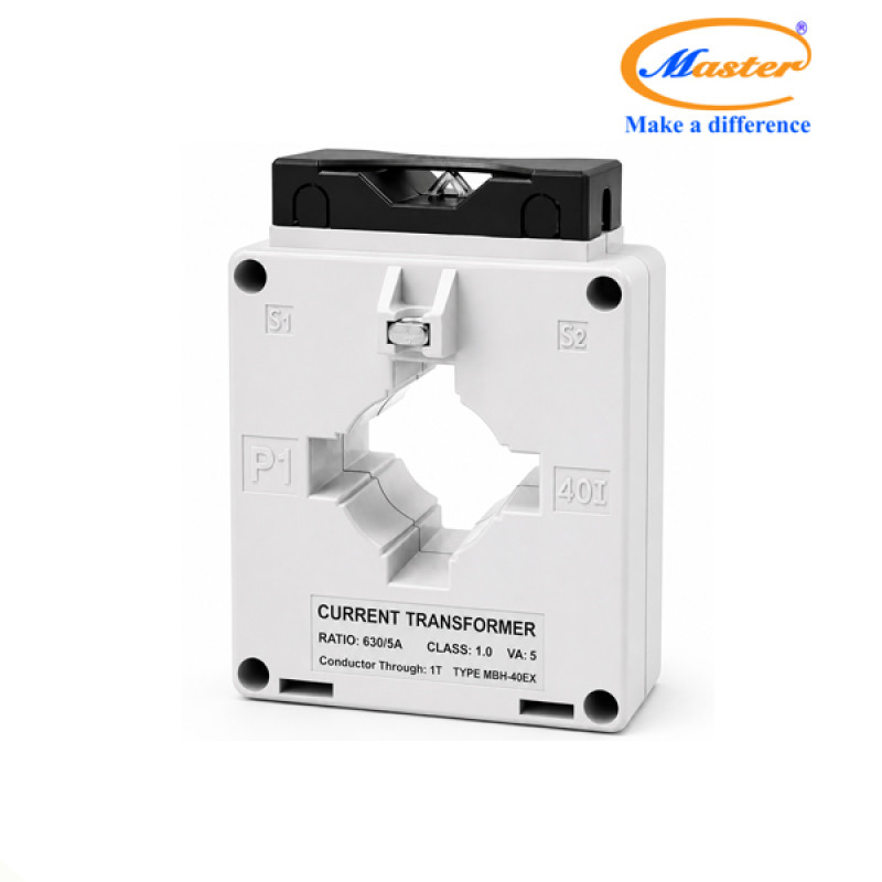 Biến Dòng Đo Lường MBH-40EX 630/5A CL1.0 5VA Master - Loại Epoxy Vỏ Nhựa