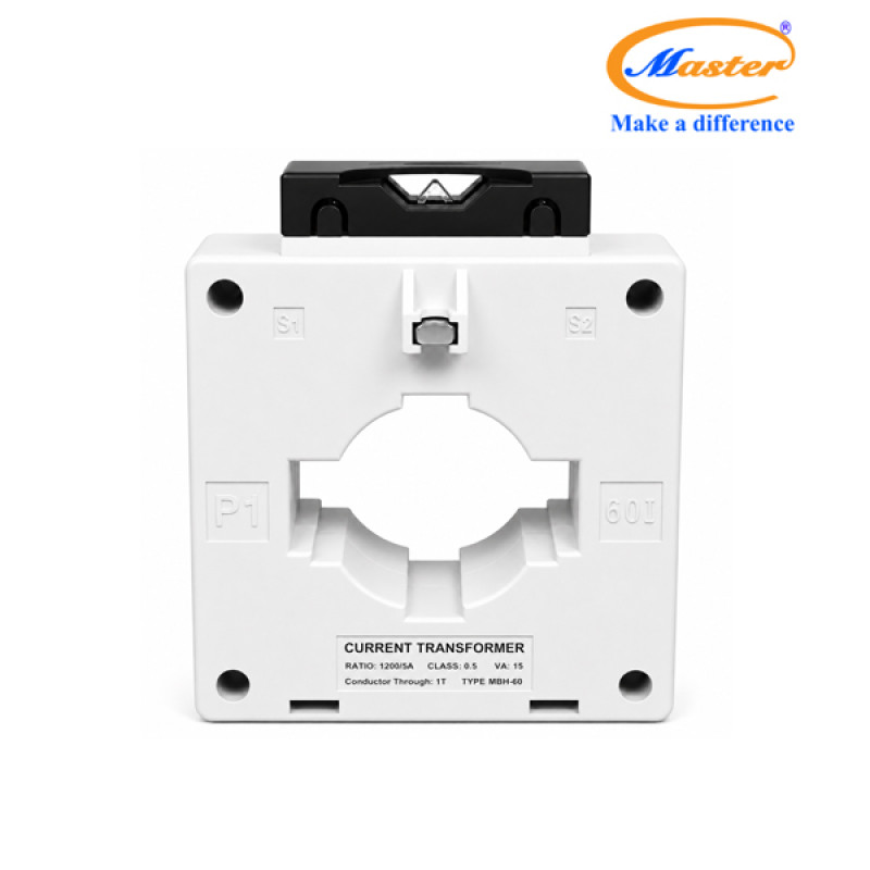 Biến Dòng Đo Lường Hộp Nhựa MBH-60 1200/5A CL0.5 15VA Master