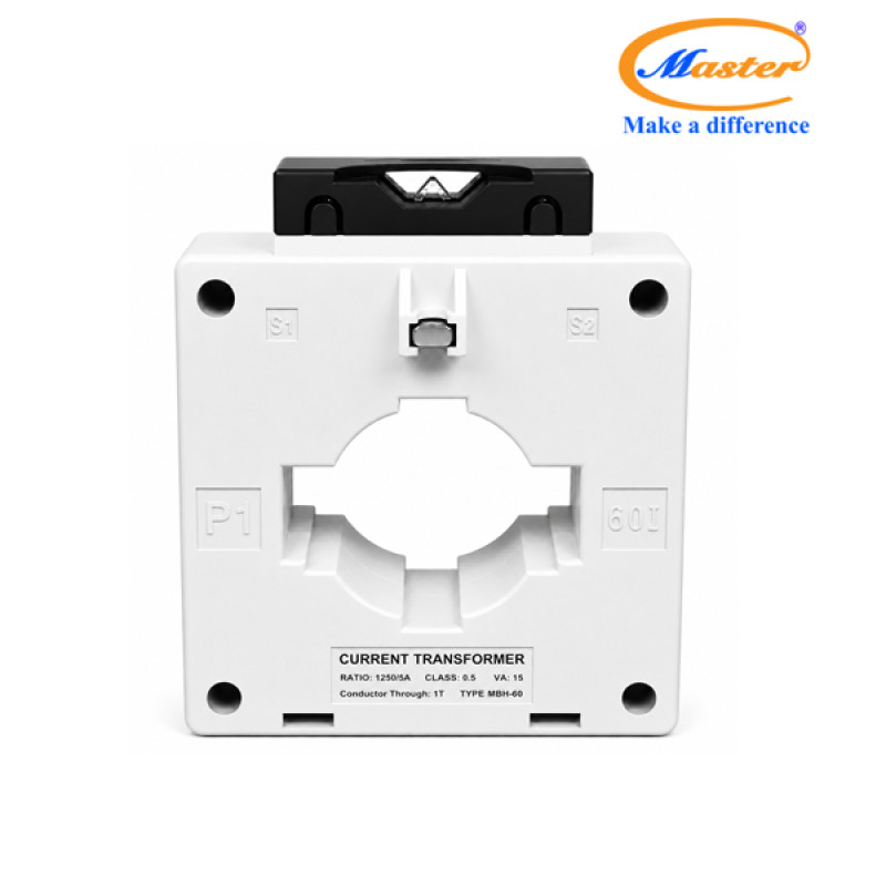 Biến Dòng Đo Lường Hộp Nhựa MBH-60 1250/5A CL0.5 15VA Master