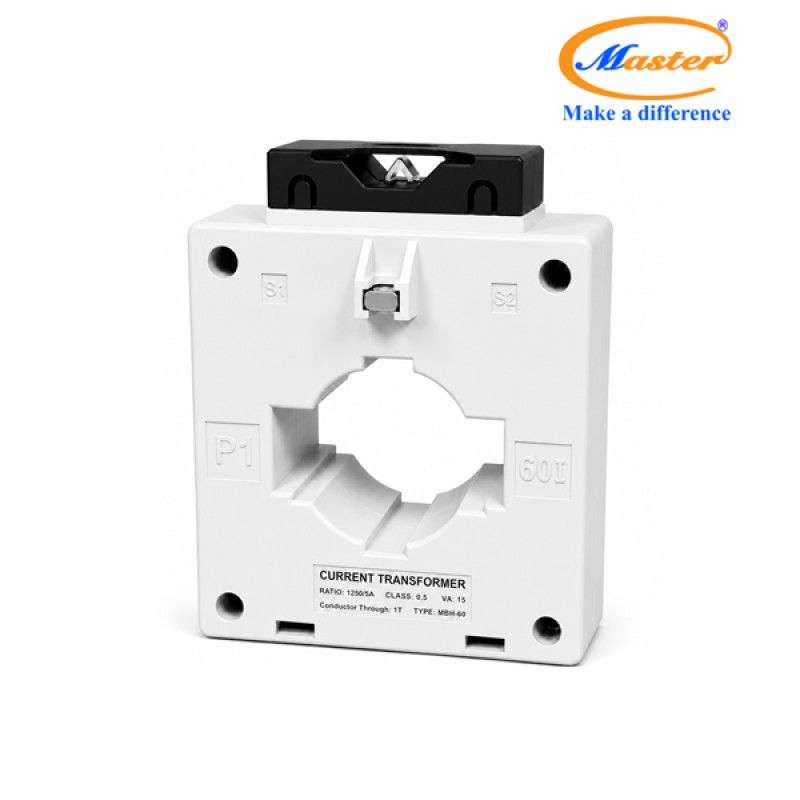 Biến Dòng Đo Lường Hộp Nhựa MBH-60 1250/5A CL0.5 15VA Master