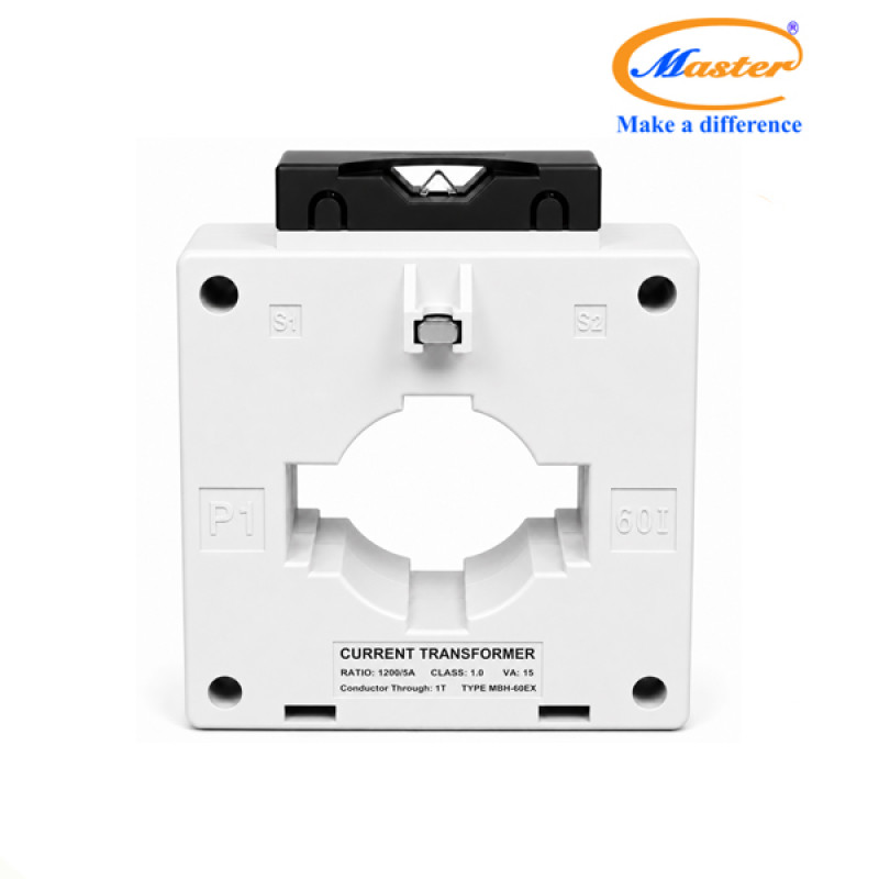 Biến Dòng Đo Lường MBH-60EX 1200/5A CL1.0 15VA Master - Loại Epoxy Vỏ Nhựa
