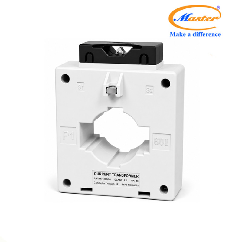 Biến Dòng Đo Lường MBH-60EX 1200/5A CL1.0 15VA Master - Loại Epoxy Vỏ Nhựa