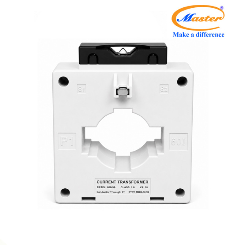 Biến Dòng Đo Lường MBH-60EX 800/5A CL1.0 10VA Master - Loại Epoxy Vỏ Nhựa
