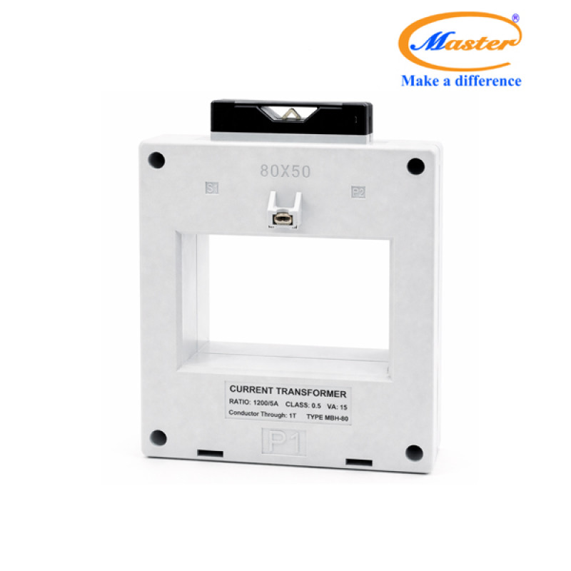 Biến Dòng Đo Lường Hộp Nhựa MBH-80 1200/5A CL0.5 15VA Master