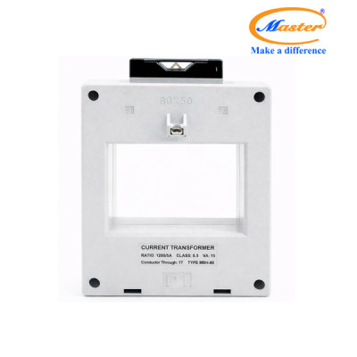 Biến Dòng Đo Lường Hộp Nhựa MBH-80 1200/5A CL0.5 15VA Master