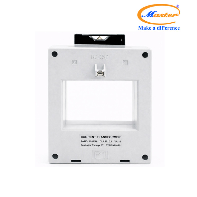 Biến Dòng Đo Lường Hộp Nhựa MBH-80 1250/5A CL0.5 15VA Master