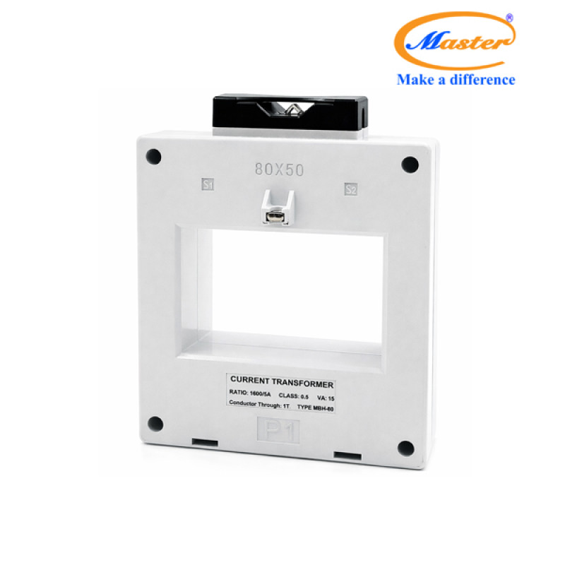 Biến Dòng Đo Lường Hộp Nhựa MBH-80 1600/5A CL0.5 15VA Master
