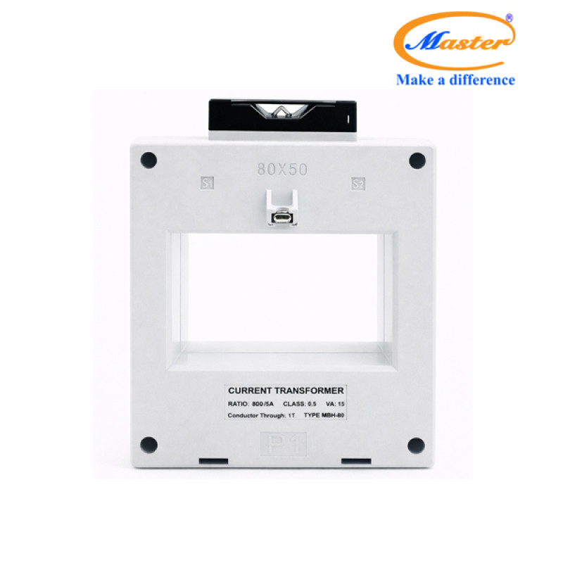 Biến Dòng Đo Lường Hộp Nhựa MBH-80 800/5A CL0.5 15VA Master