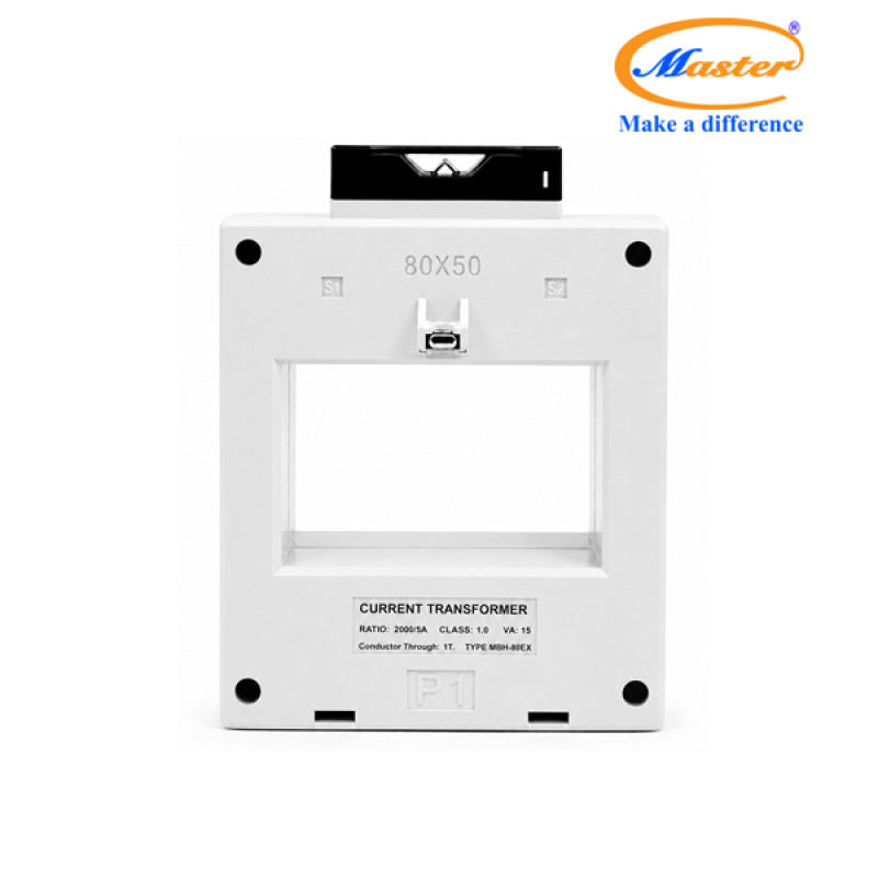 Biến Dòng Đo Lường MBH-80EX 2000/5A CL1.0 15VA Master - Loại Epoxy Vỏ Nhựa
