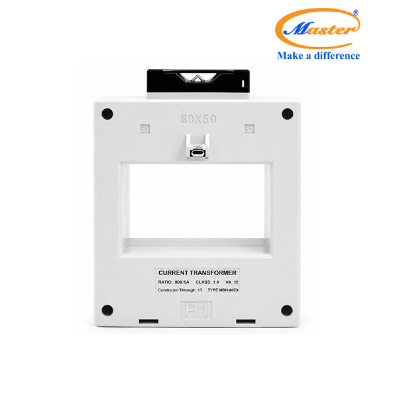Biến Dòng Đo Lường MBH-80EX 800/5A CL1.0 15VA Master - Loại Epoxy Vỏ Nhựa