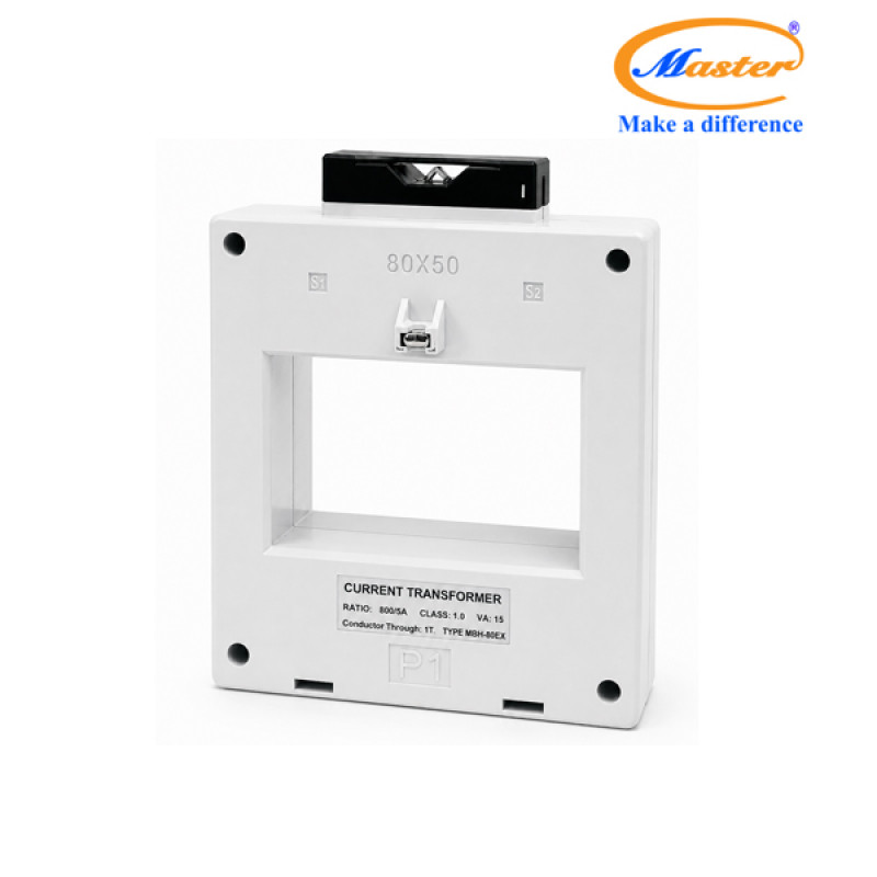 Biến Dòng Đo Lường MBH-80EX 800/5A CL1.0 15VA Master - Loại Epoxy Vỏ Nhựa