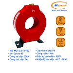 Biến Dòng Đo Lường MCT 500/5A CL0.5 10VA Master - Đúc Epoxy Tròn Đỏ
