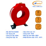 Biến Dòng Đo Lường MCT 600/5A CL0.5 10VA Master - Đúc Epoxy Tròn Đỏ